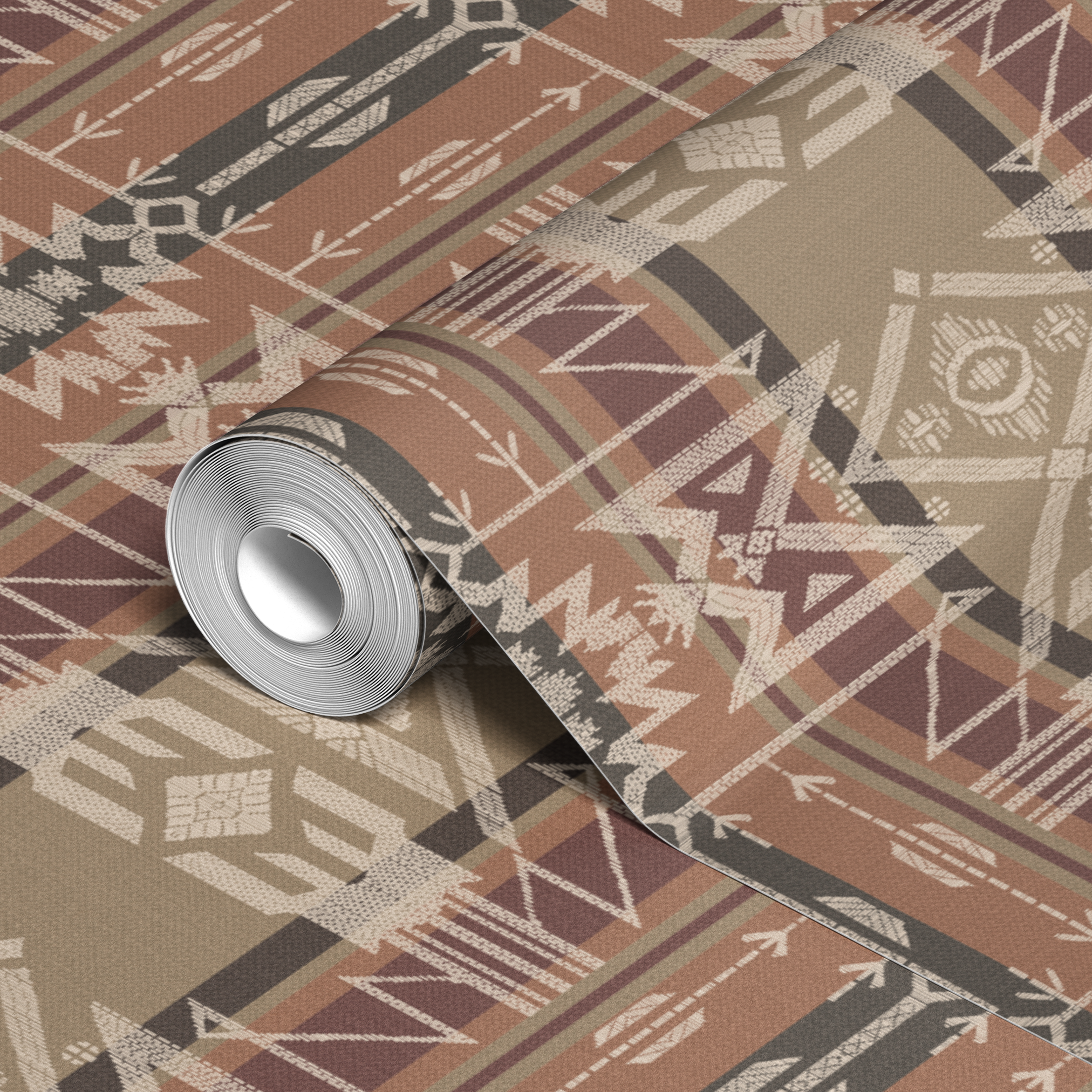  wallpaper roll closeup mockup