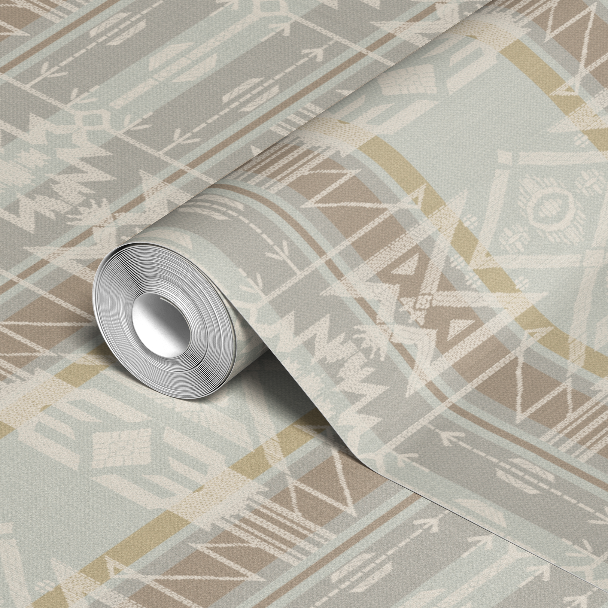  wallpaper roll closeup mockup