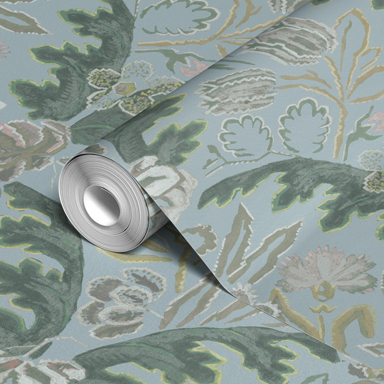  wallpaper roll closeup mockup