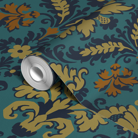  wallpaper roll closeup mockup