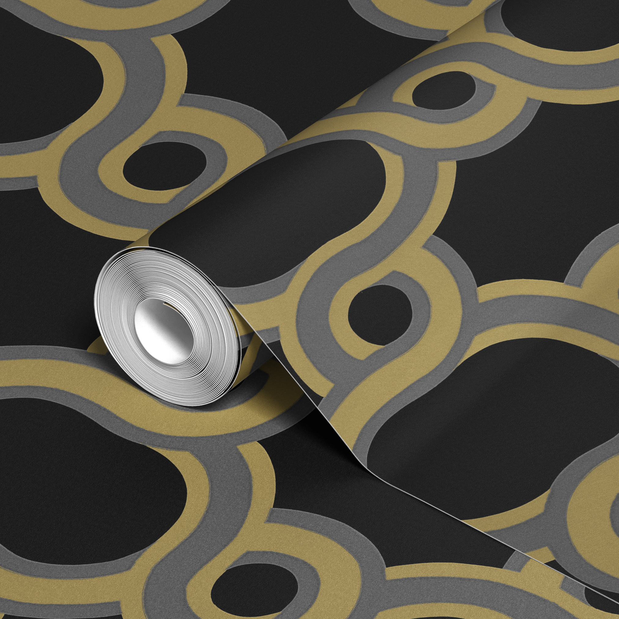  wallpaper roll closeup mockup