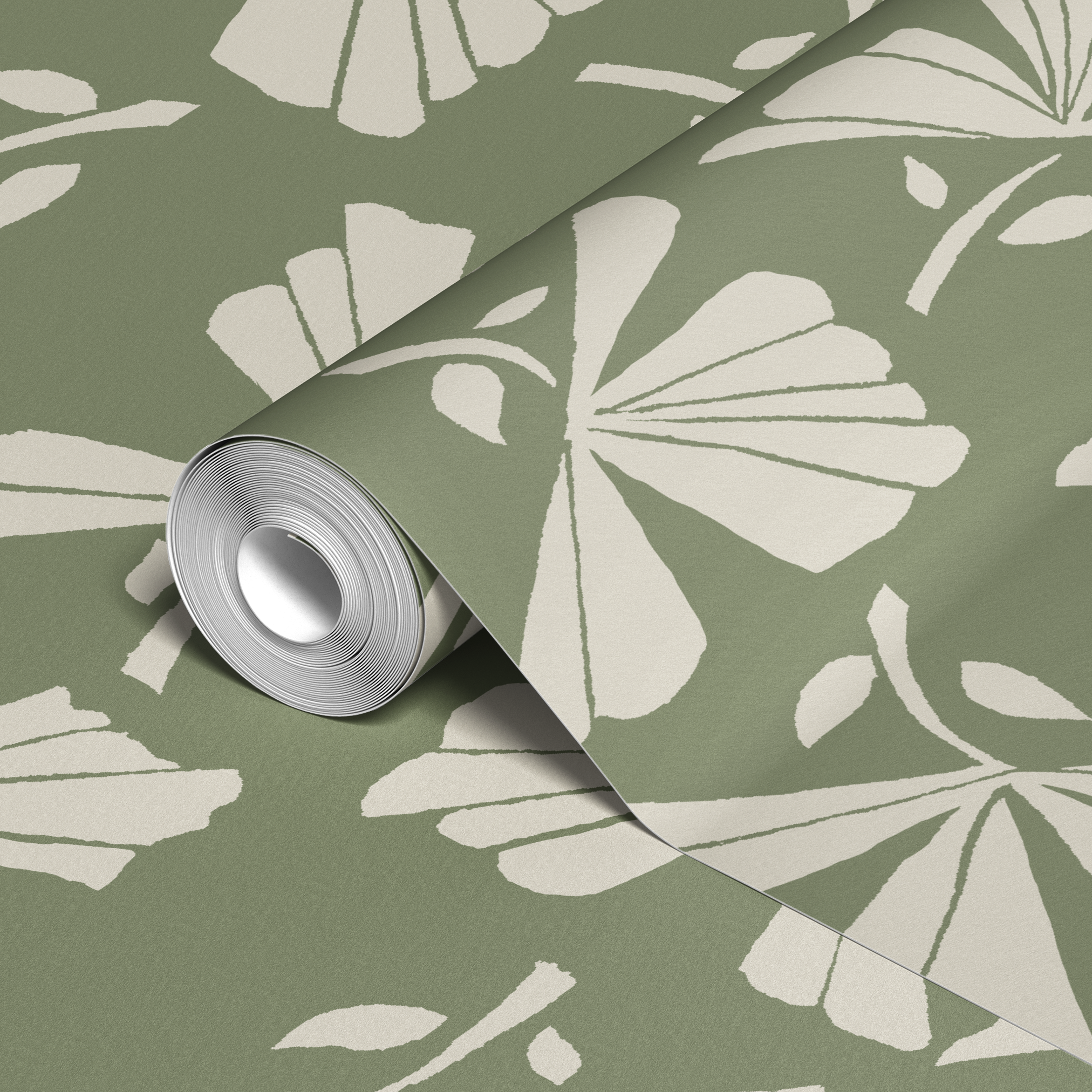  wallpaper roll closeup mockup