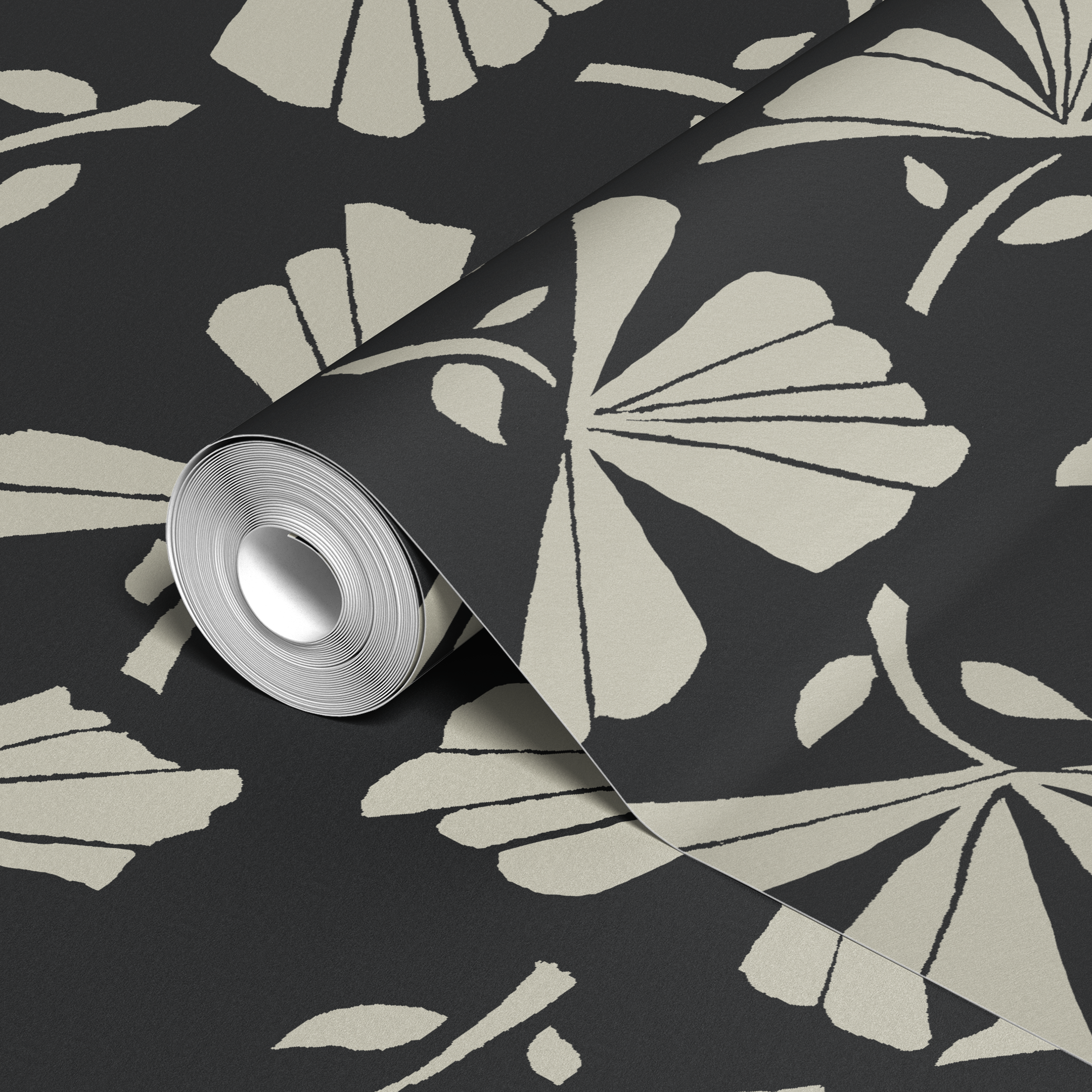  wallpaper roll closeup mockup