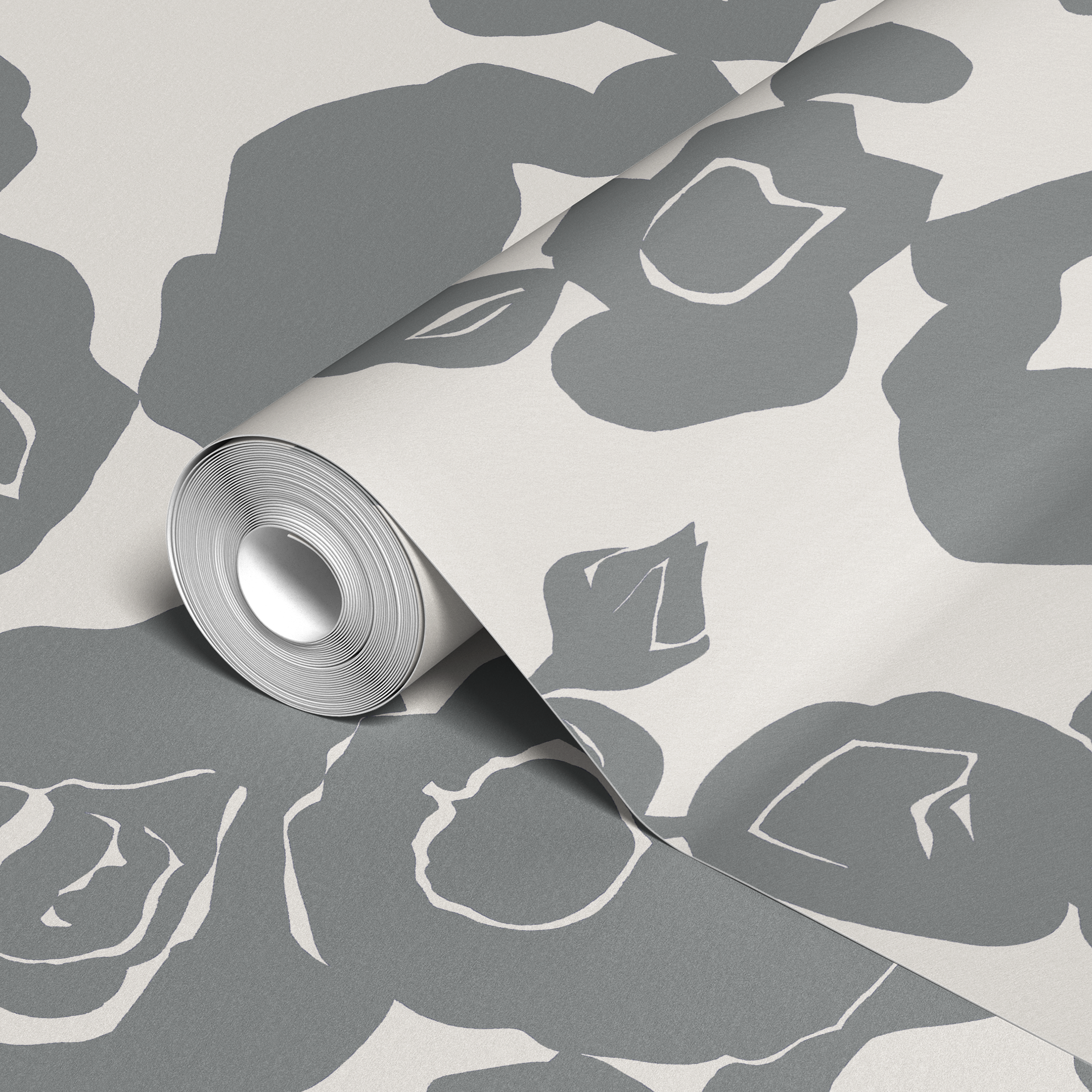  wallpaper roll closeup mockup