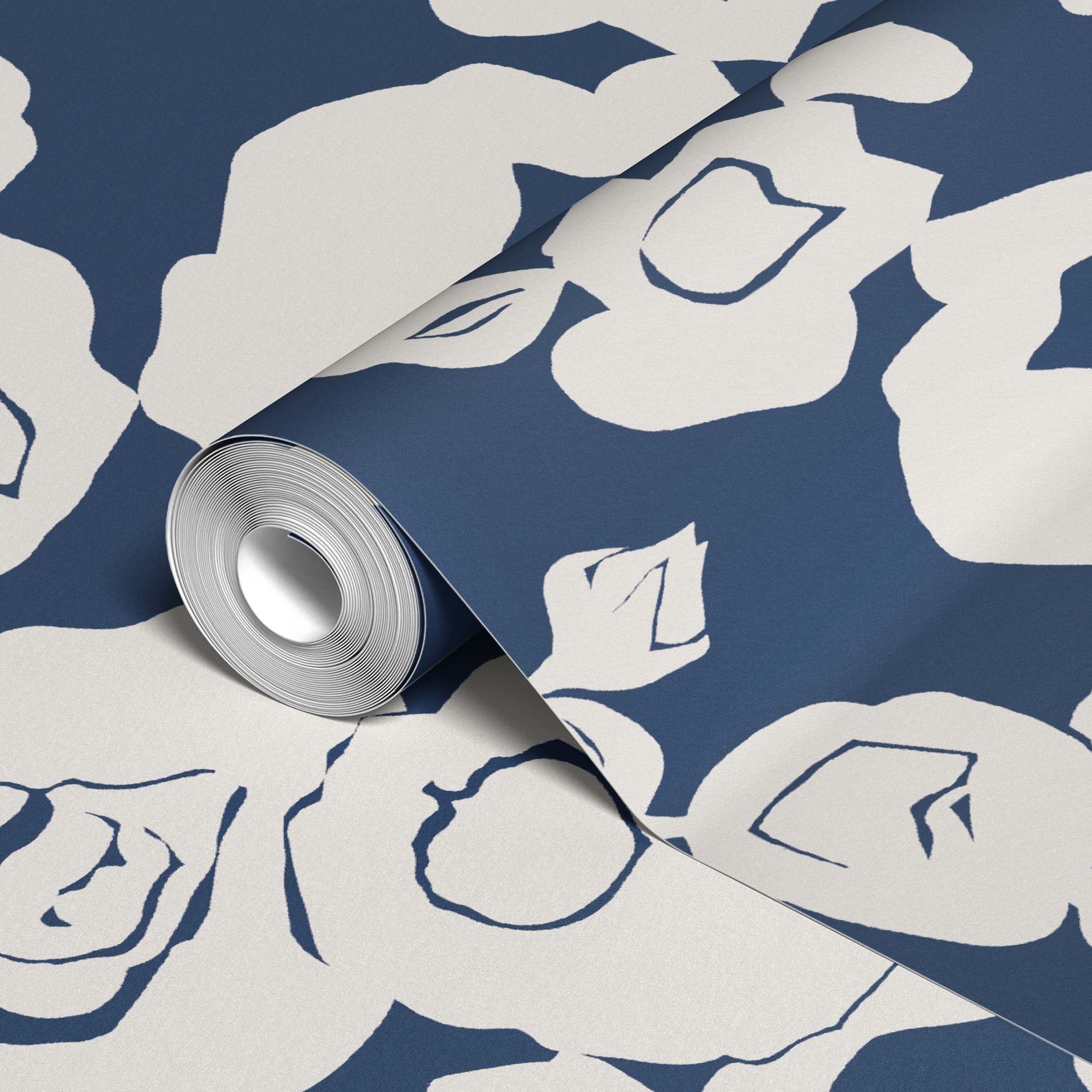  wallpaper roll closeup mockup