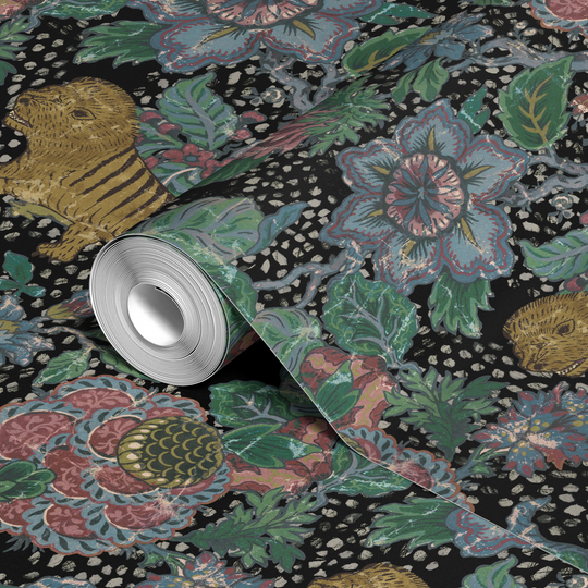  wallpaper roll closeup mockup