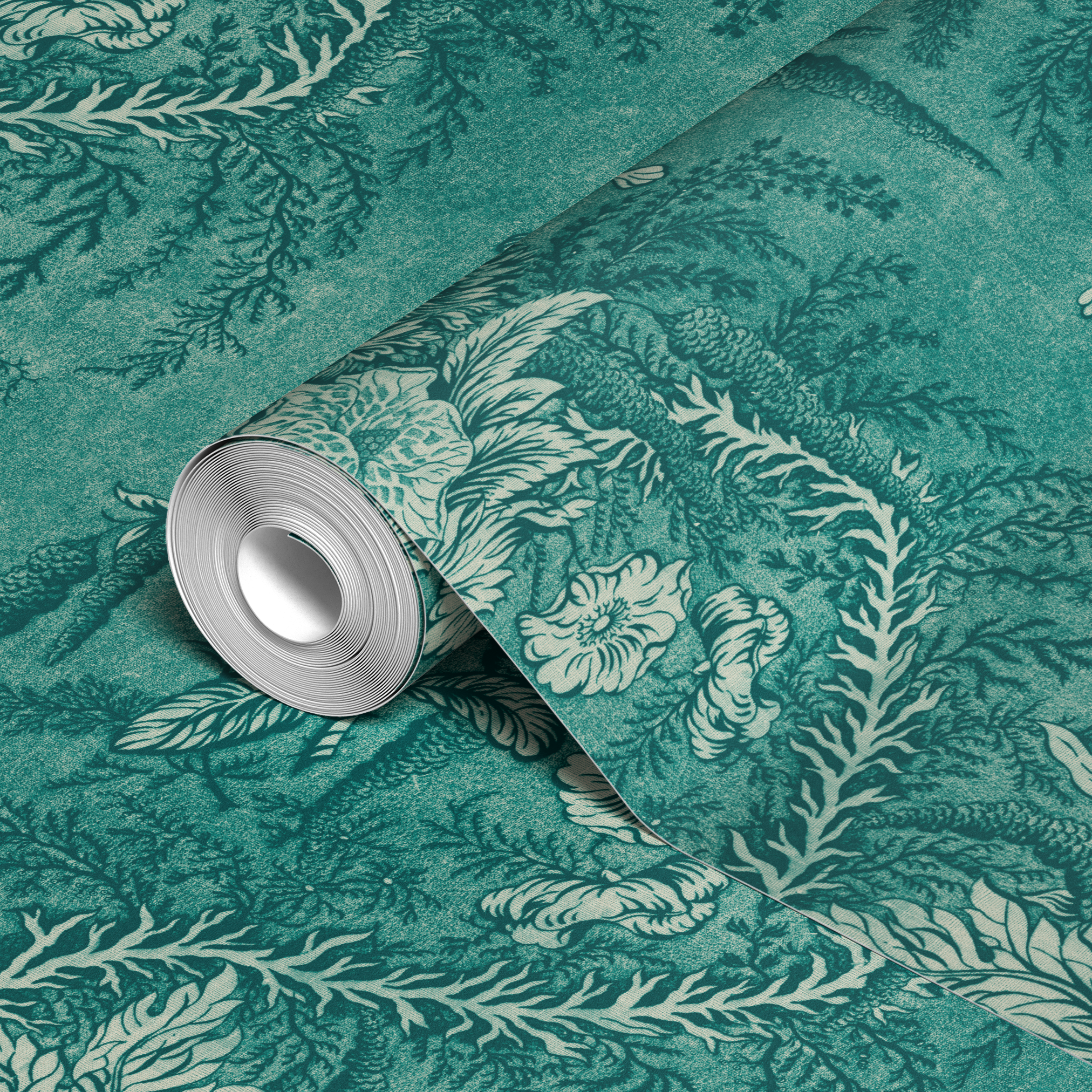  wallpaper roll closeup mockup