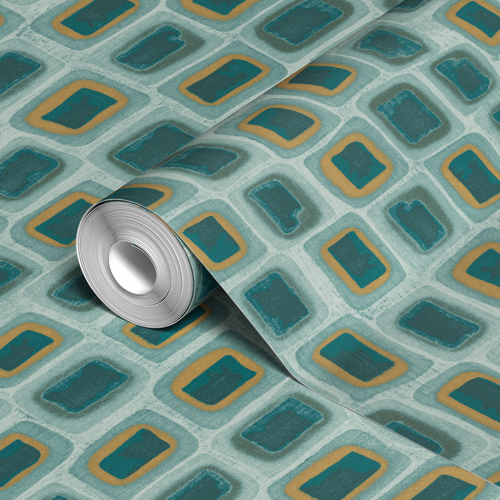  wallpaper roll closeup mockup