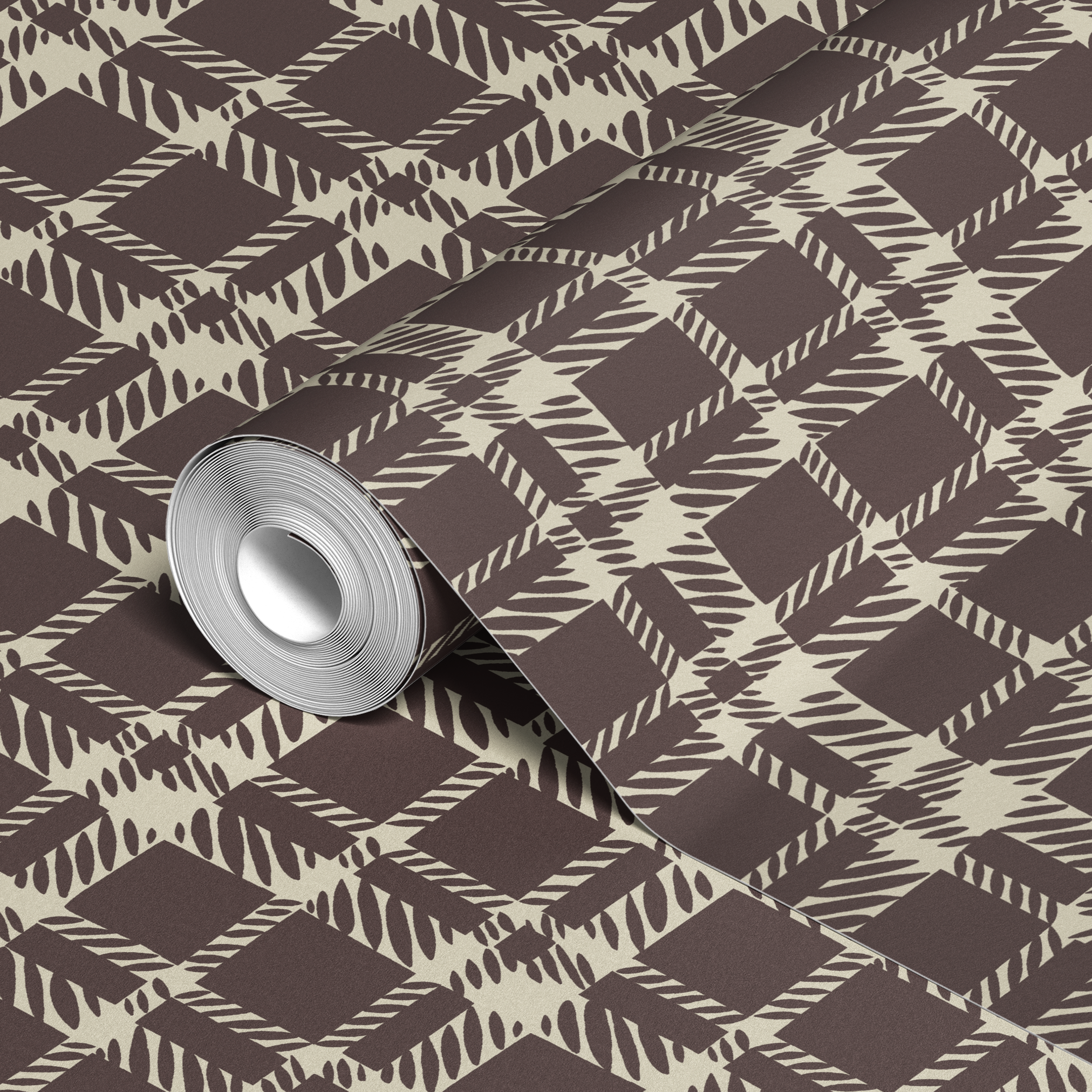  wallpaper roll closeup mockup