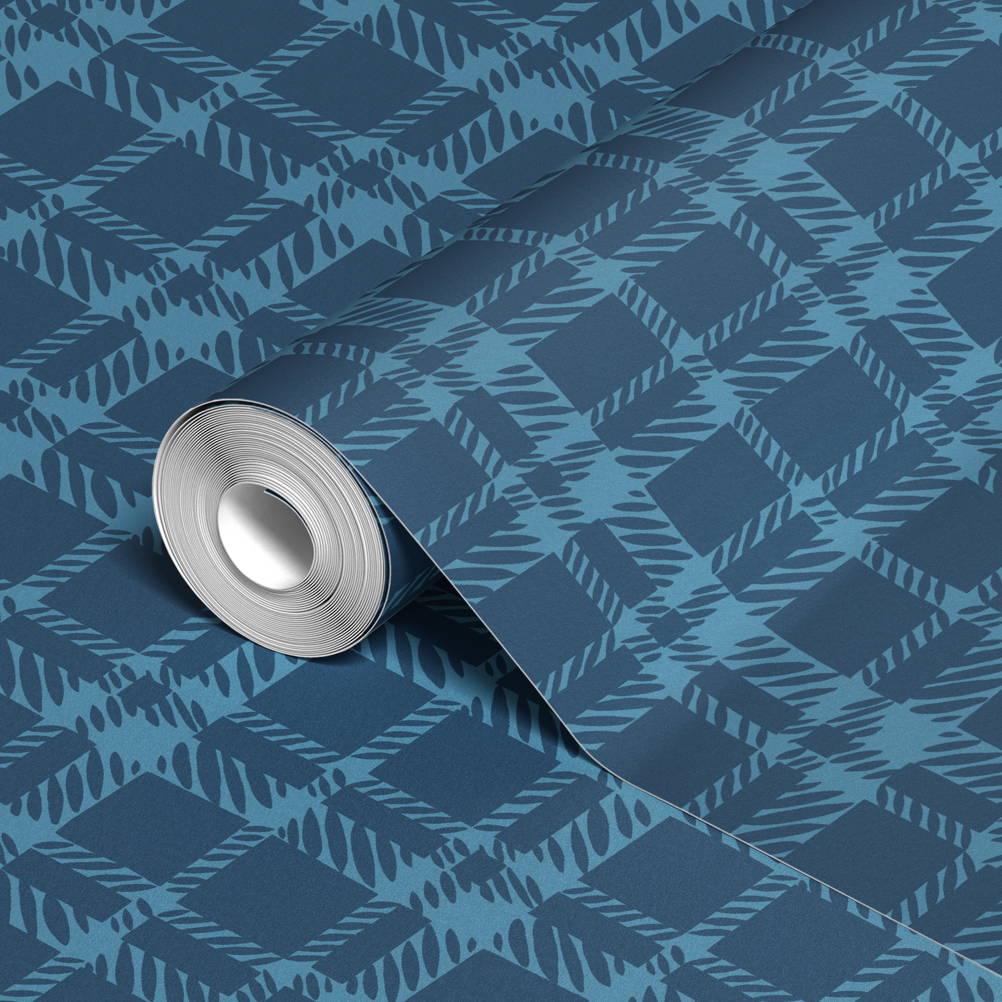  wallpaper roll closeup mockup