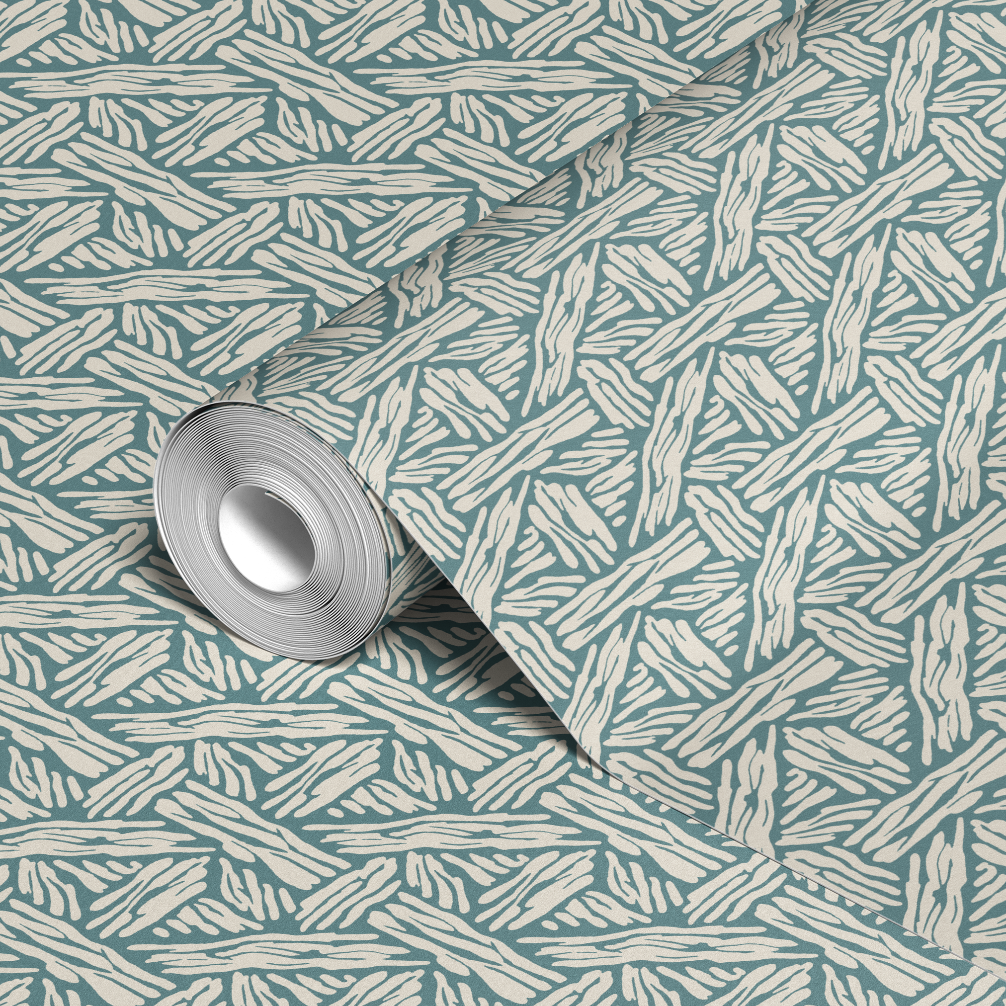  wallpaper roll closeup mockup