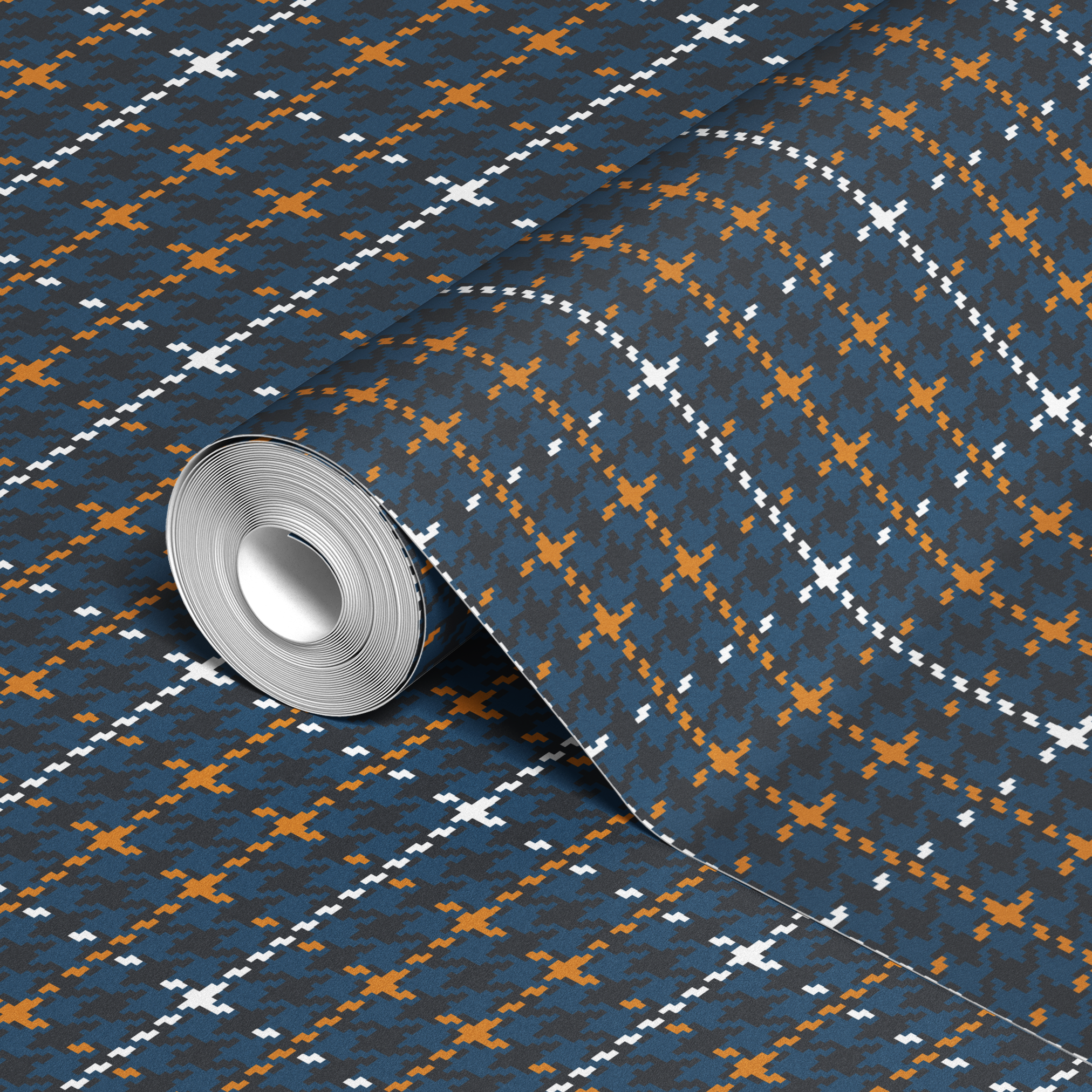  wallpaper roll closeup mockup