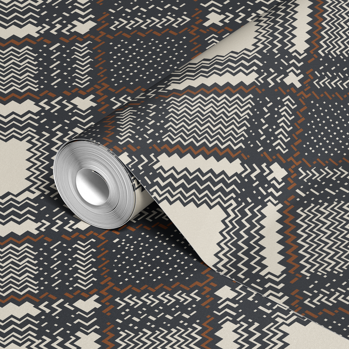  wallpaper roll closeup mockup