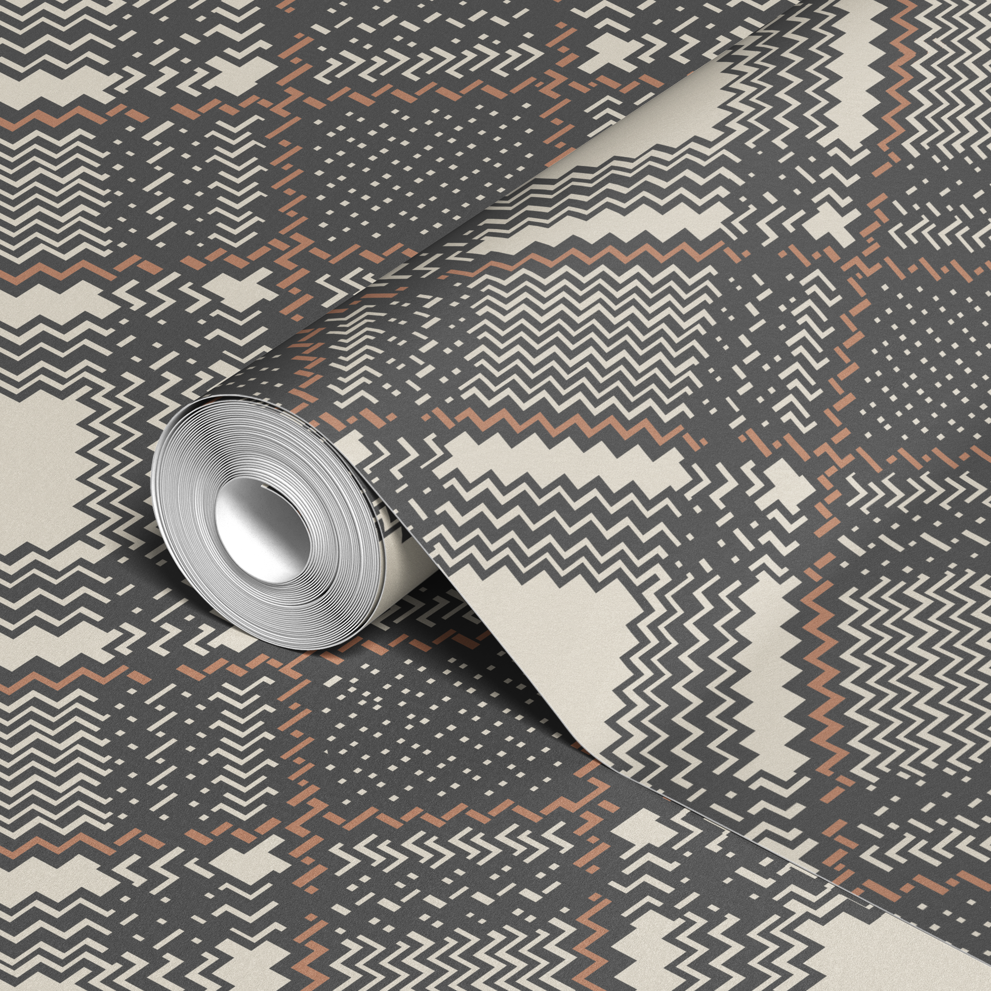  wallpaper roll closeup mockup