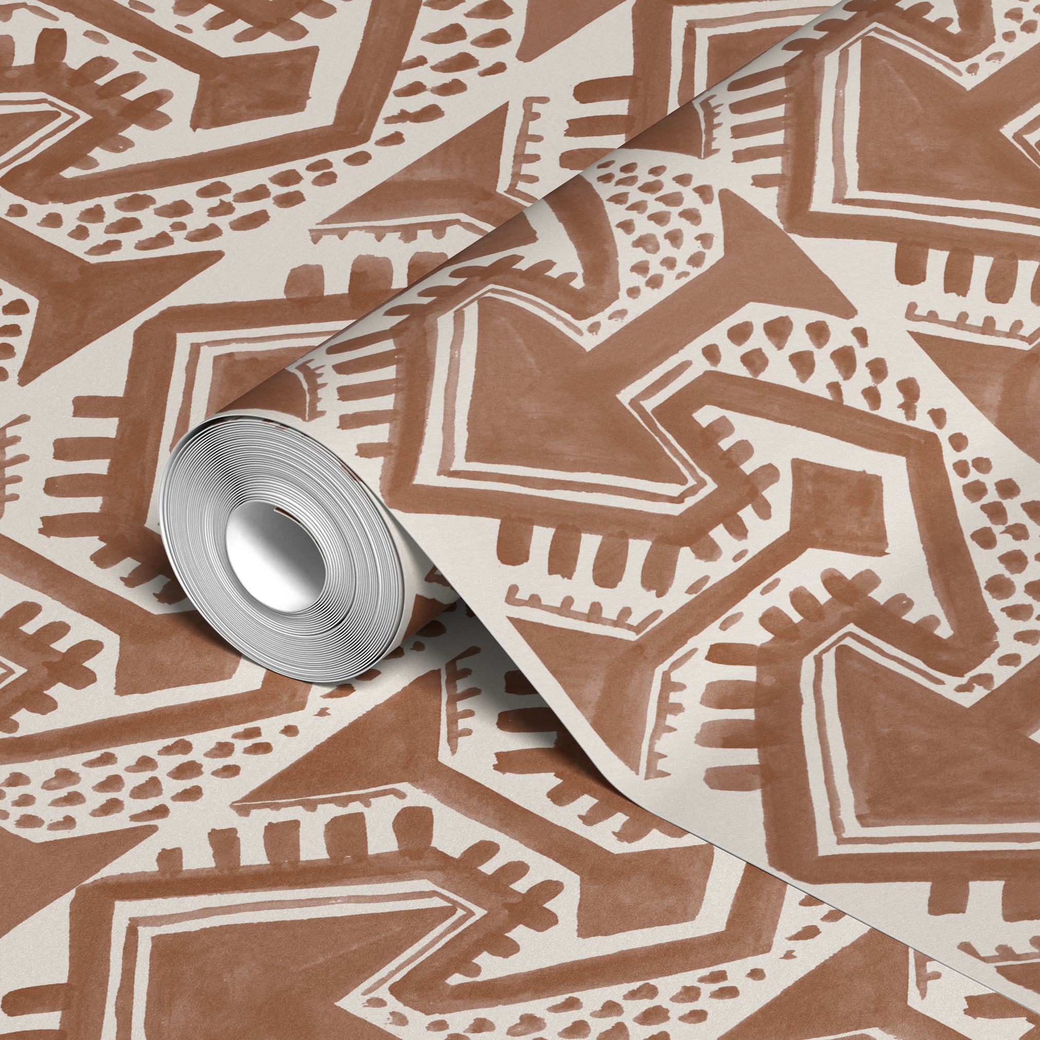  wallpaper roll closeup mockup