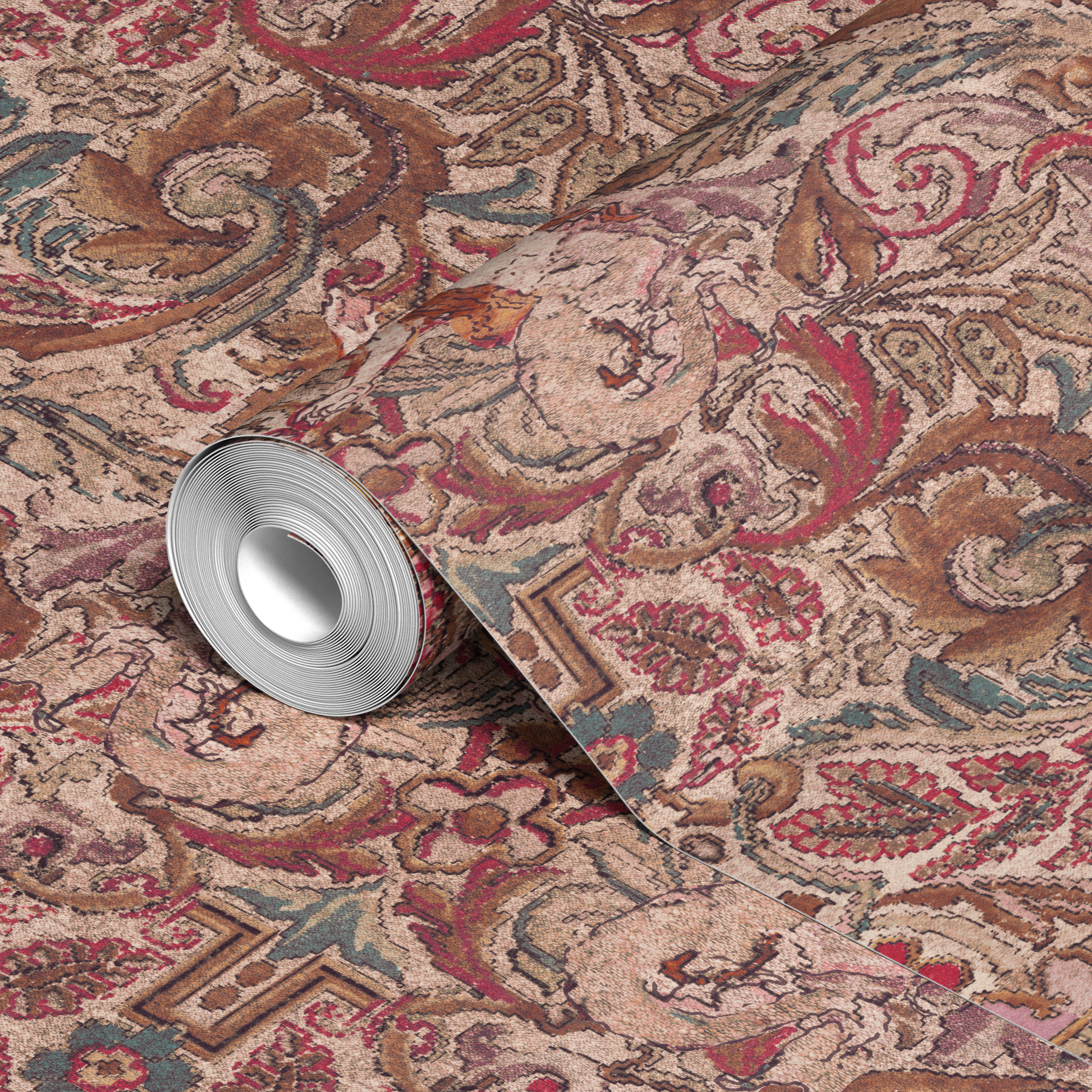  wallpaper roll closeup mockup