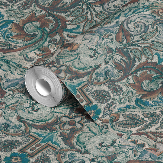  wallpaper roll closeup mockup