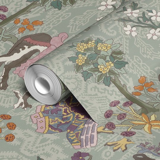  wallpaper roll closeup mockup