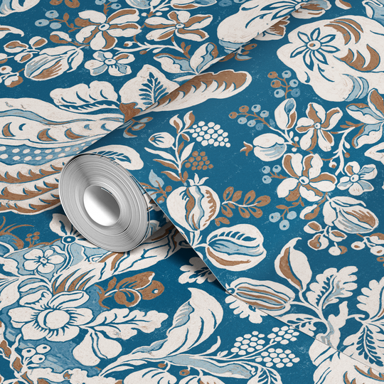  wallpaper roll closeup mockup