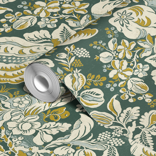  wallpaper roll closeup mockup