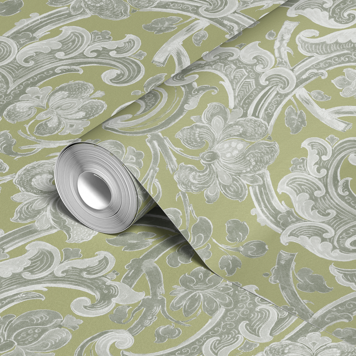  wallpaper roll closeup mockup