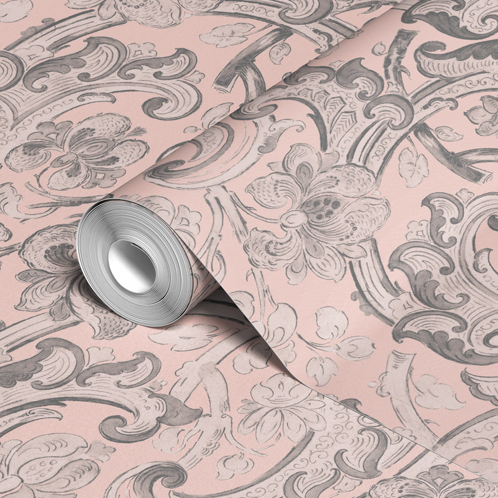  wallpaper roll closeup mockup