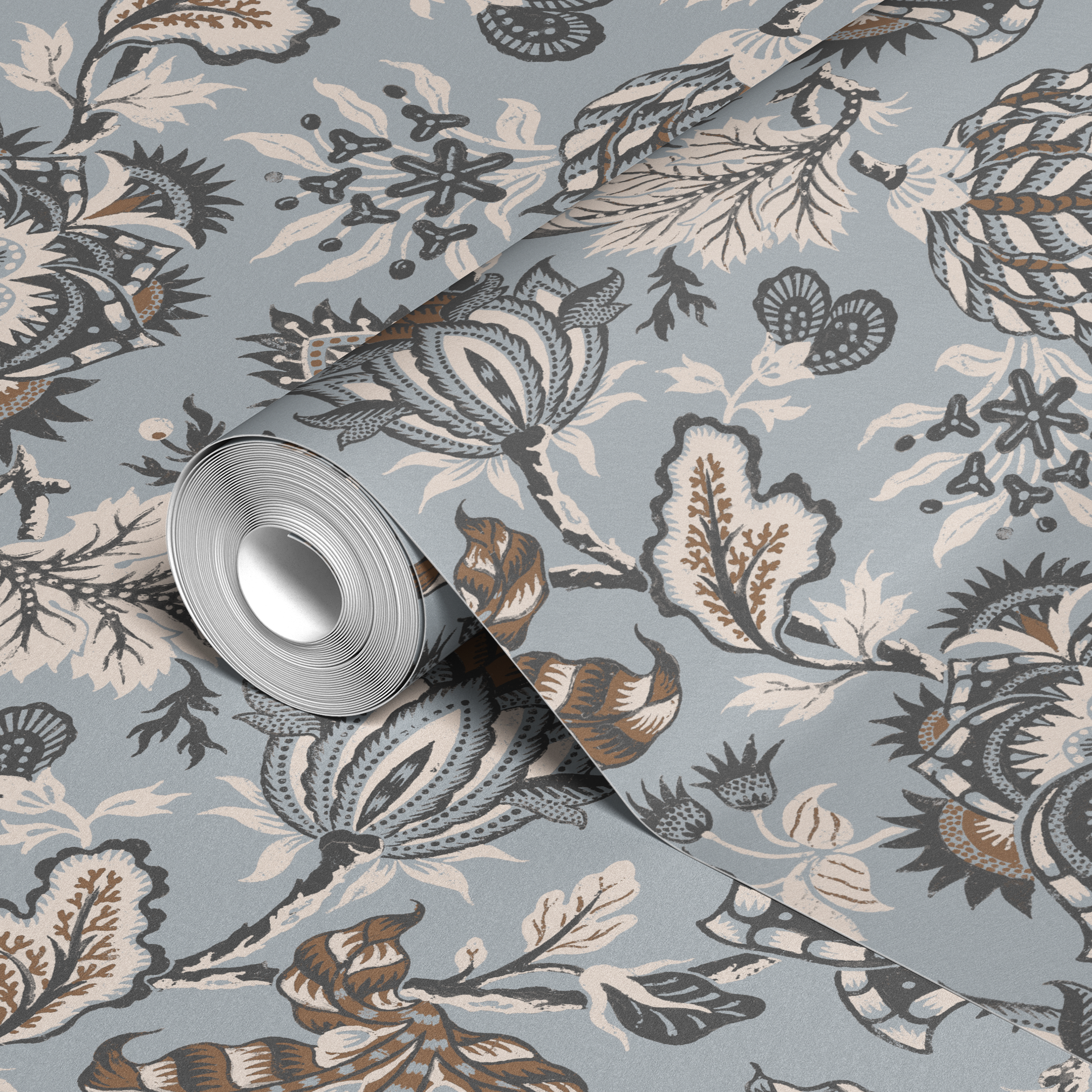  wallpaper roll closeup mockup