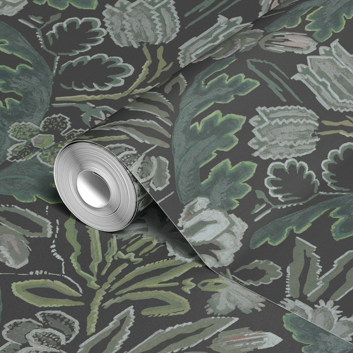  wallpaper roll closeup mockup