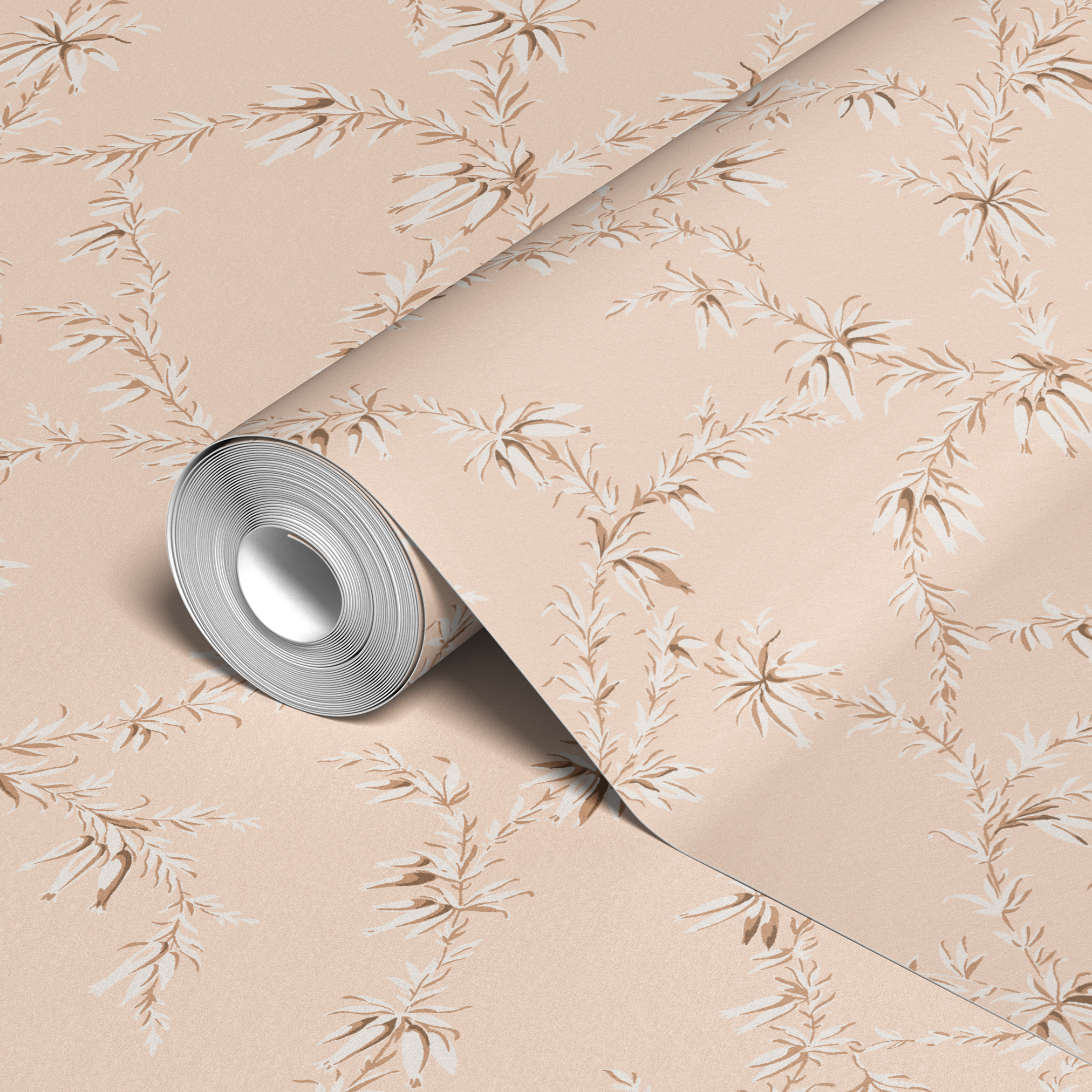  wallpaper roll closeup mockup