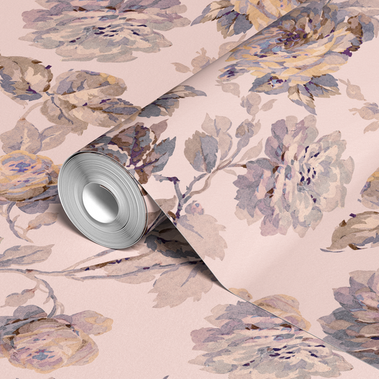  wallpaper roll closeup mockup