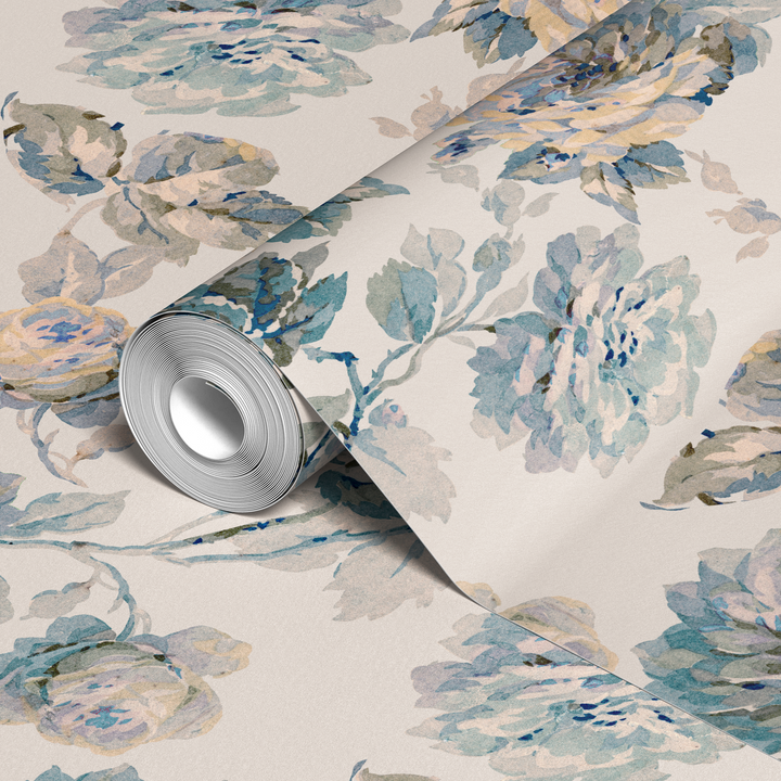  wallpaper roll closeup mockup