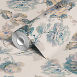  wallpaper roll closeup mockup