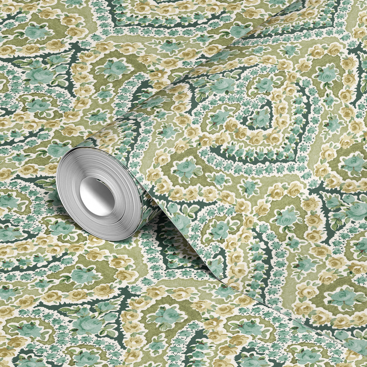  wallpaper roll closeup mockup