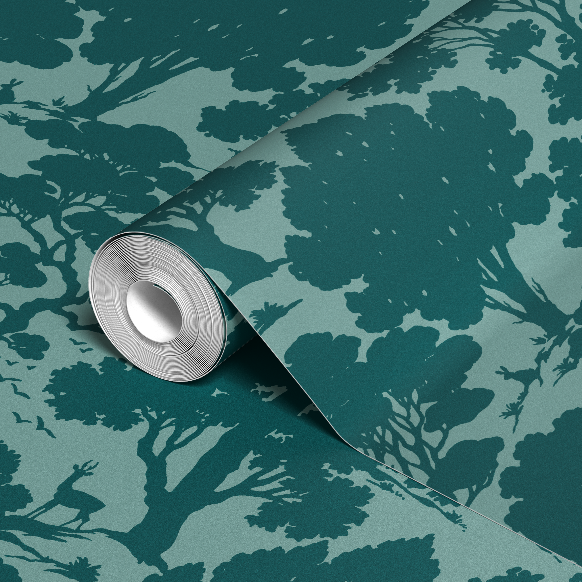  wallpaper roll closeup mockup