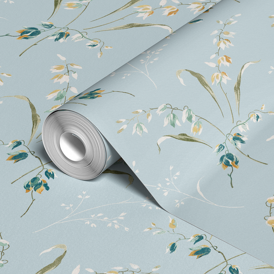  wallpaper roll closeup mockup
