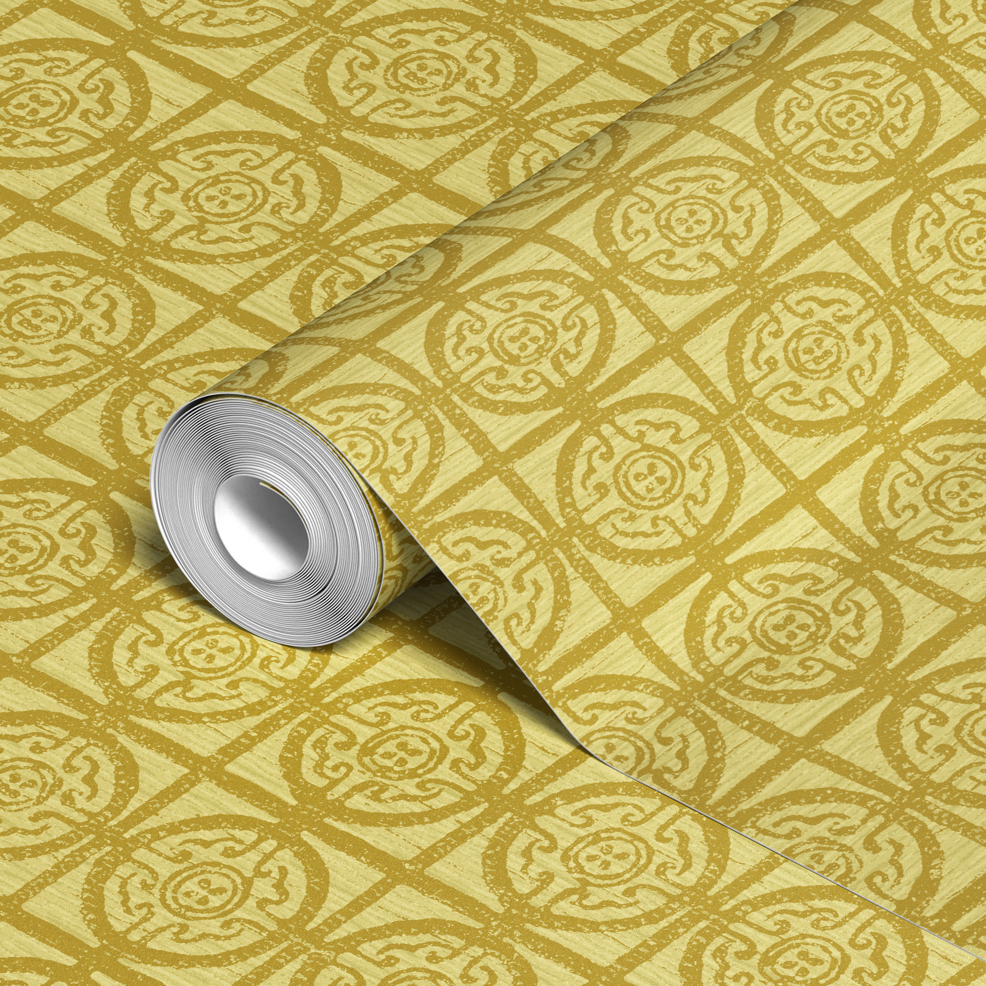  wallpaper roll closeup mockup