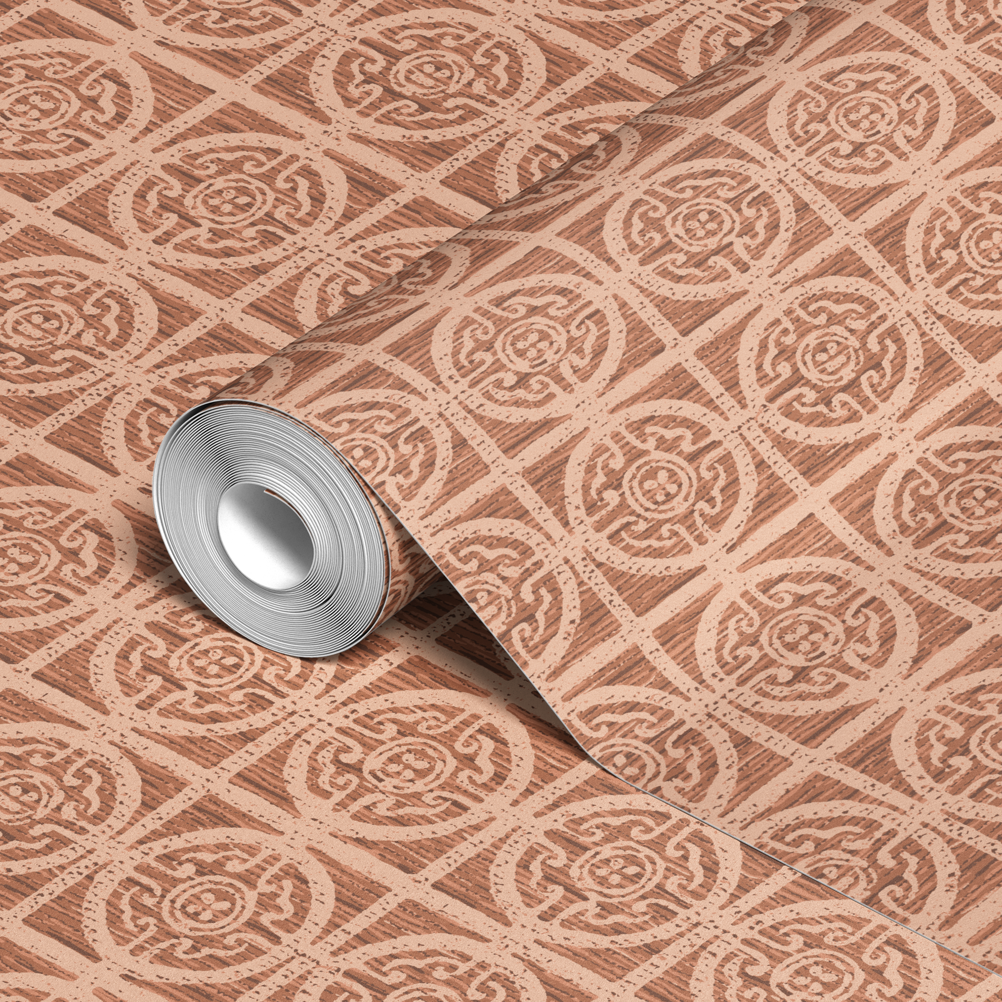  wallpaper roll closeup mockup