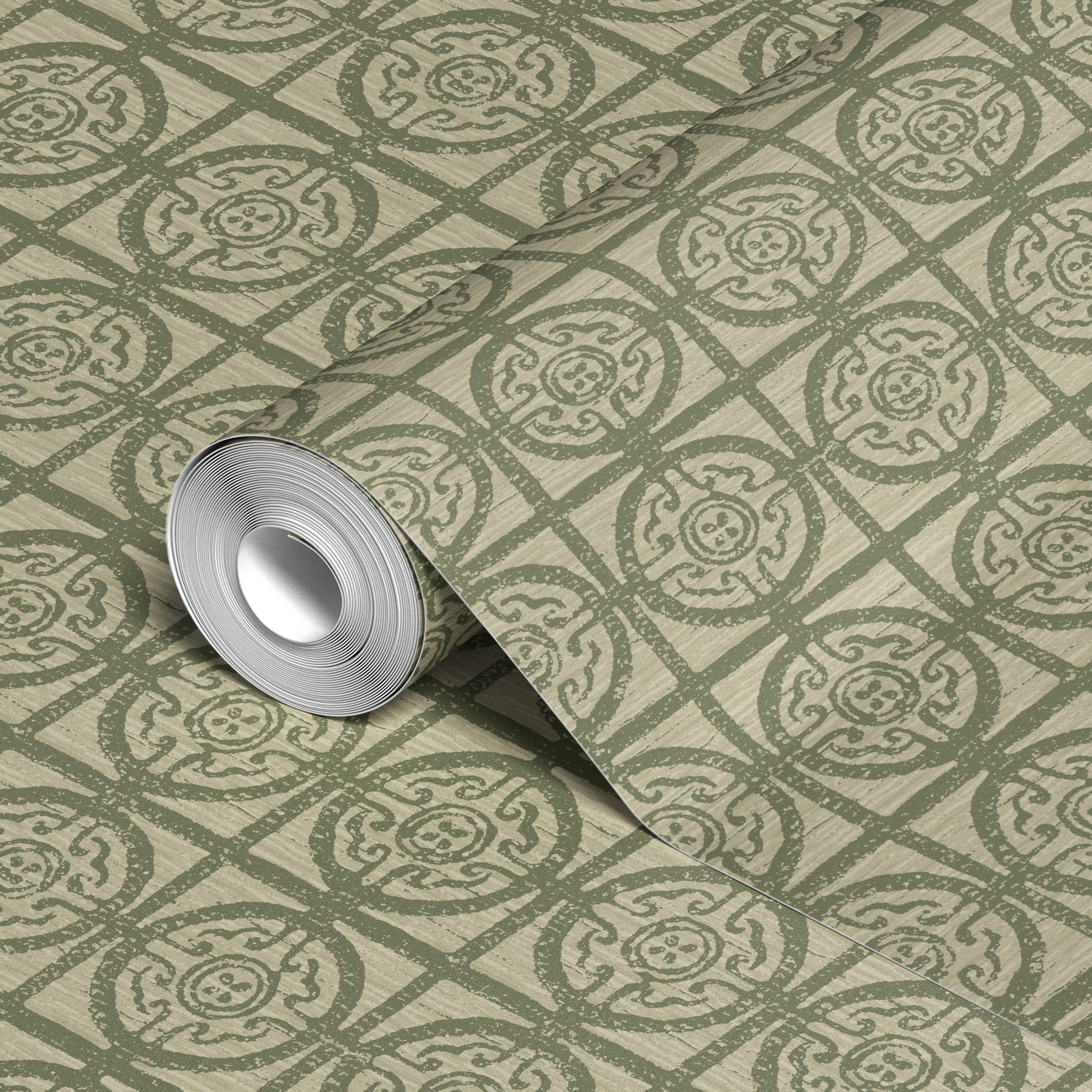  wallpaper roll closeup mockup