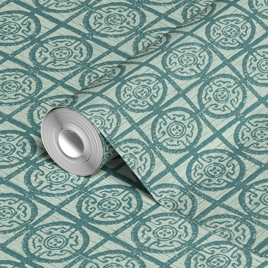  wallpaper roll closeup mockup