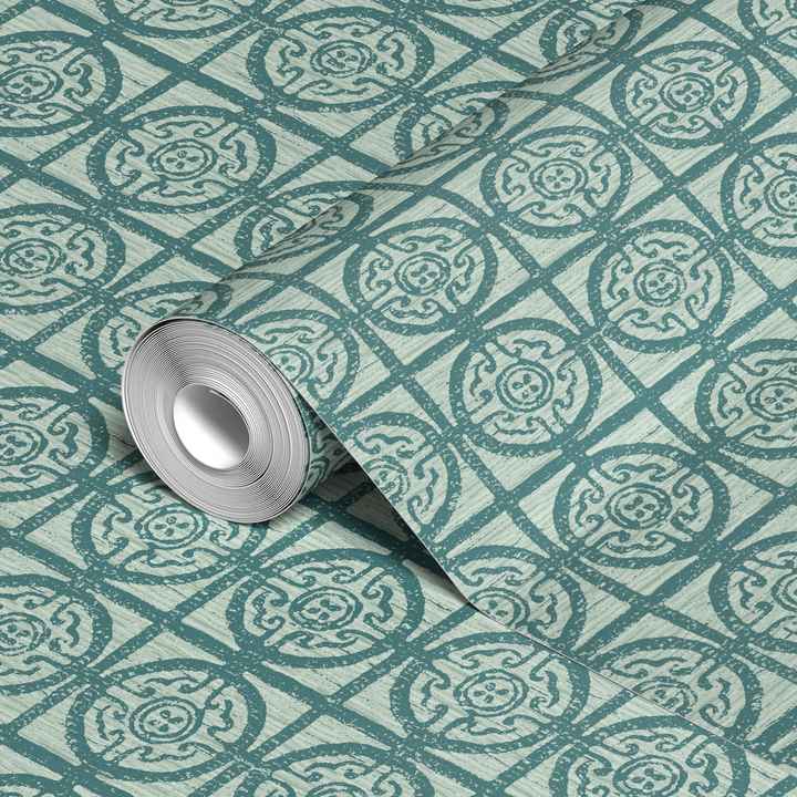 wallpaper roll closeup mockup