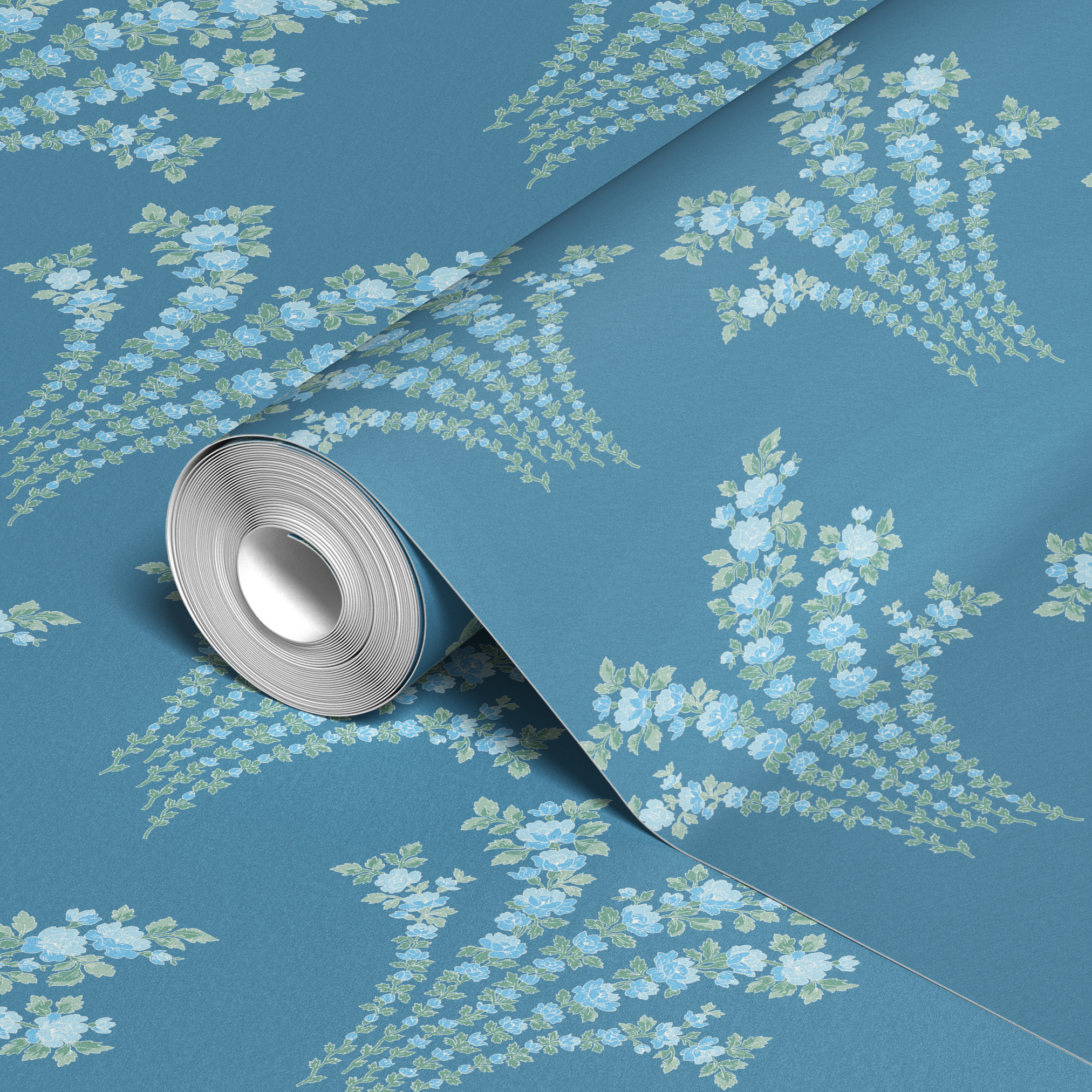  wallpaper roll closeup mockup