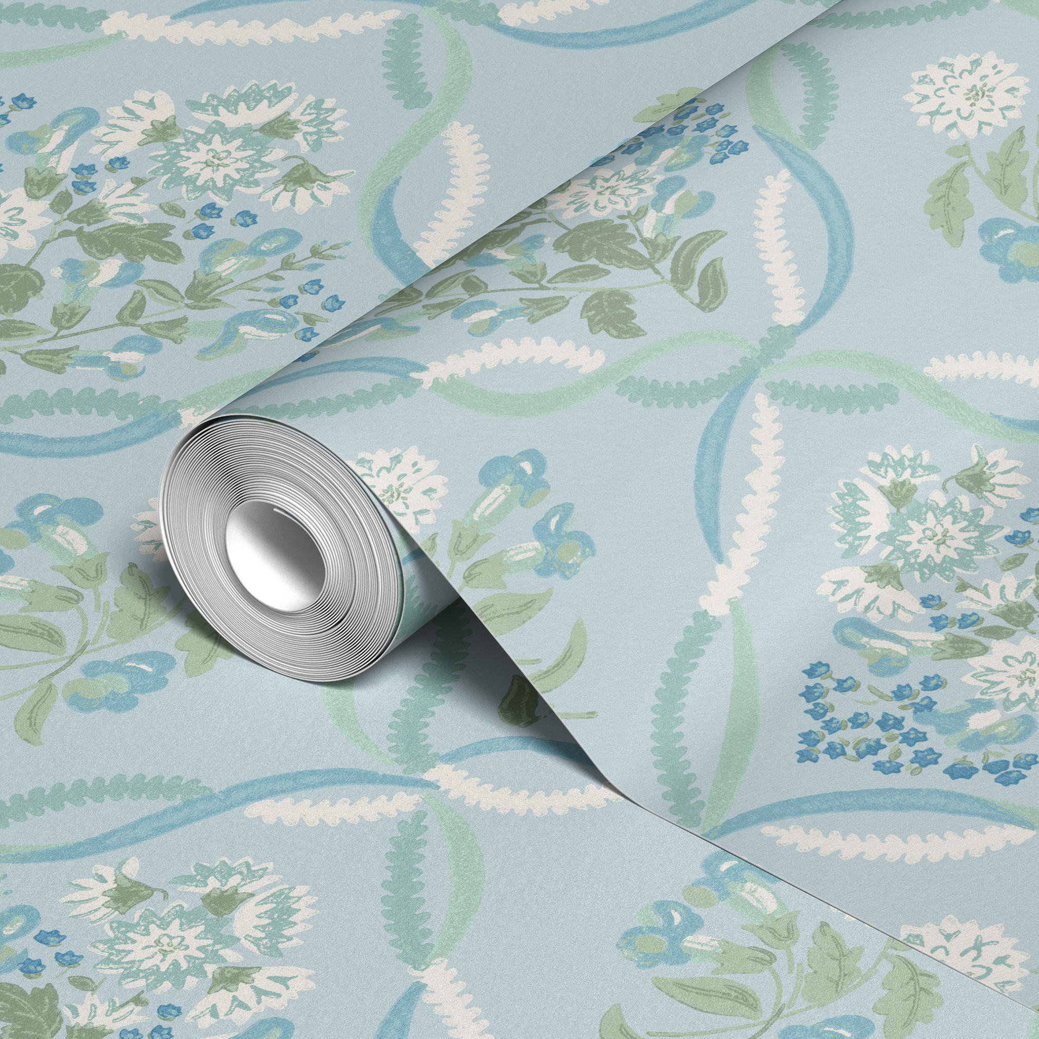 wallpaper roll closeup mockup