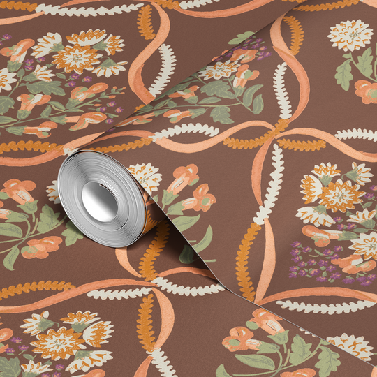  wallpaper roll closeup mockup