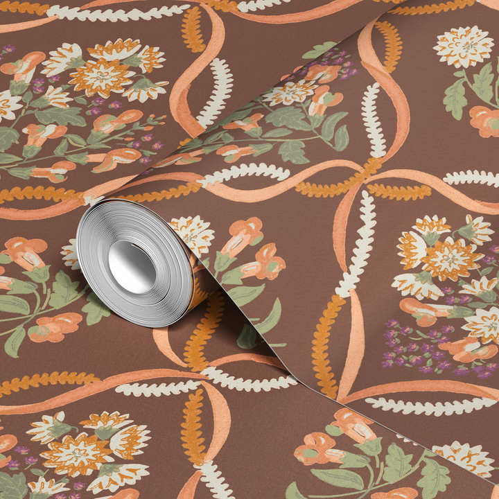  wallpaper roll closeup mockup