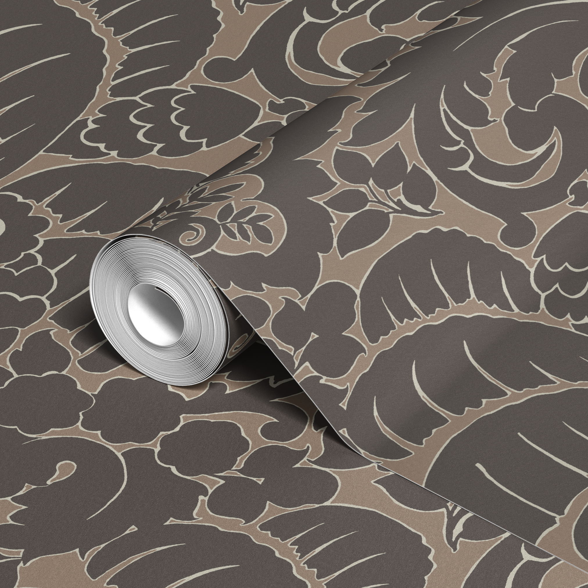  wallpaper roll closeup mockup