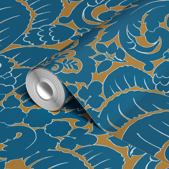  wallpaper roll closeup mockup