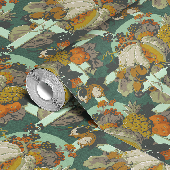  wallpaper roll closeup mockup