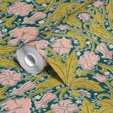  wallpaper roll closeup mockup