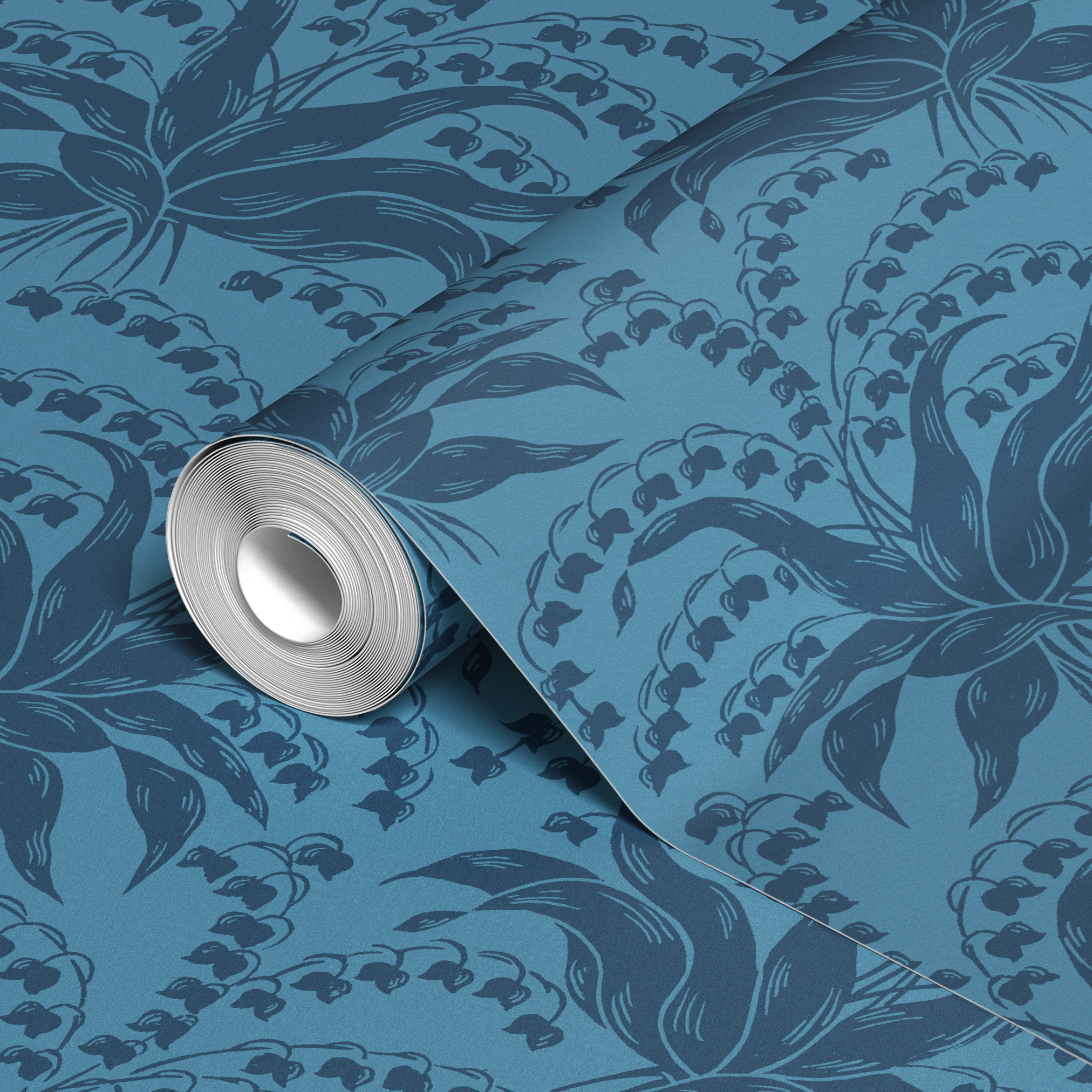 wallpaper roll closeup mockup