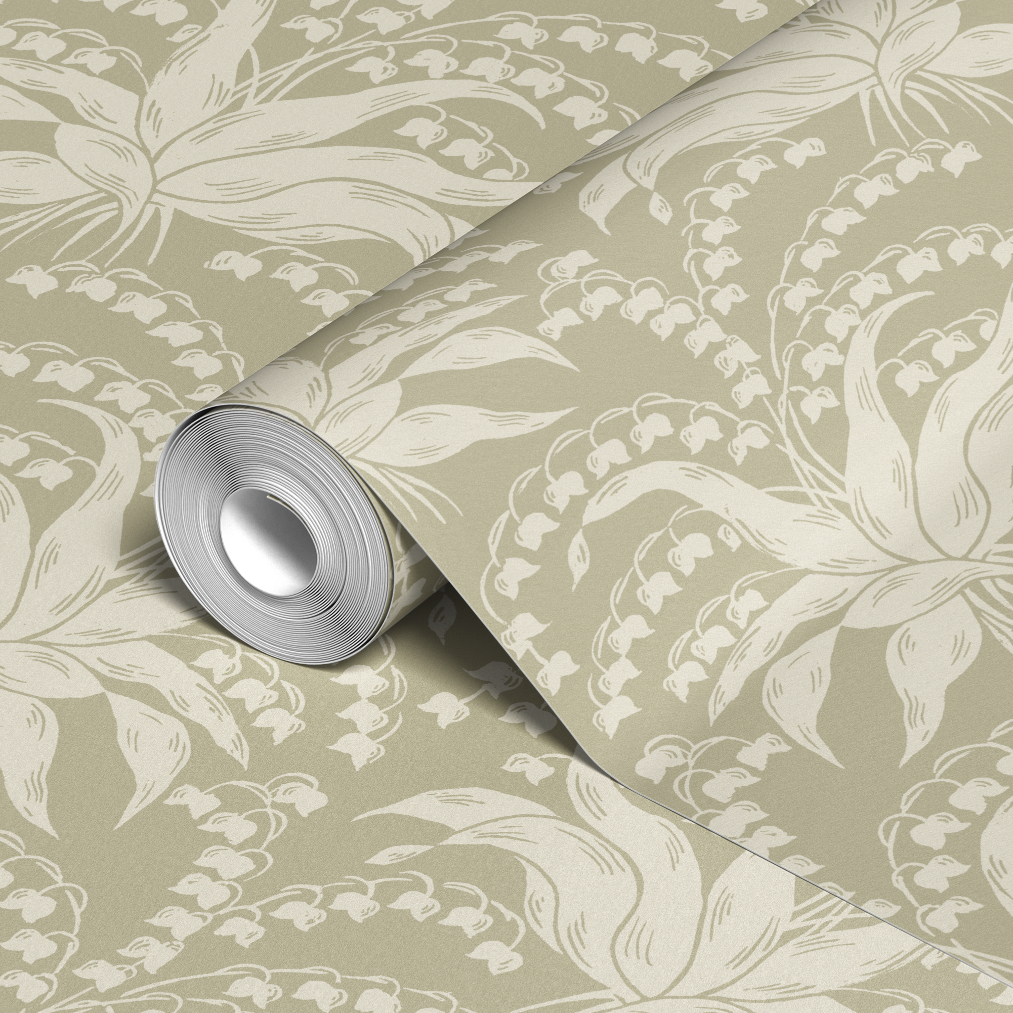  wallpaper roll closeup mockup